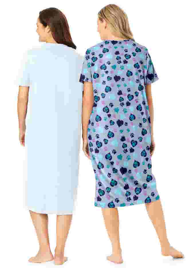 2-Pack Long Sleepshirts image number 1