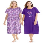 2-Pack Long Sleepshirts image number null