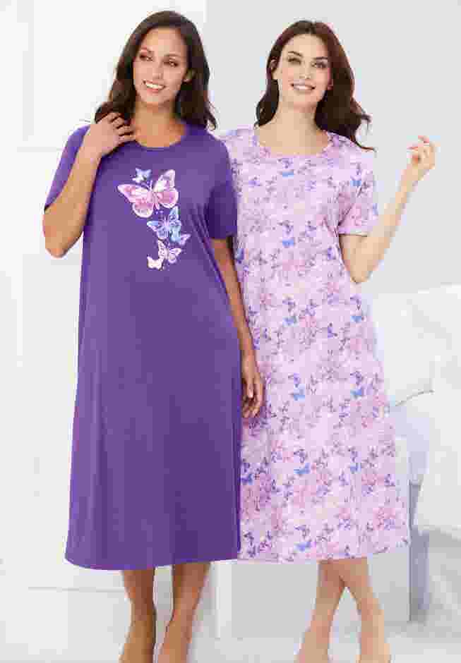 2-Pack Long Sleepshirts image number 5