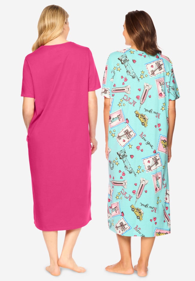 2-Pack Long Sleepshirts image number 1