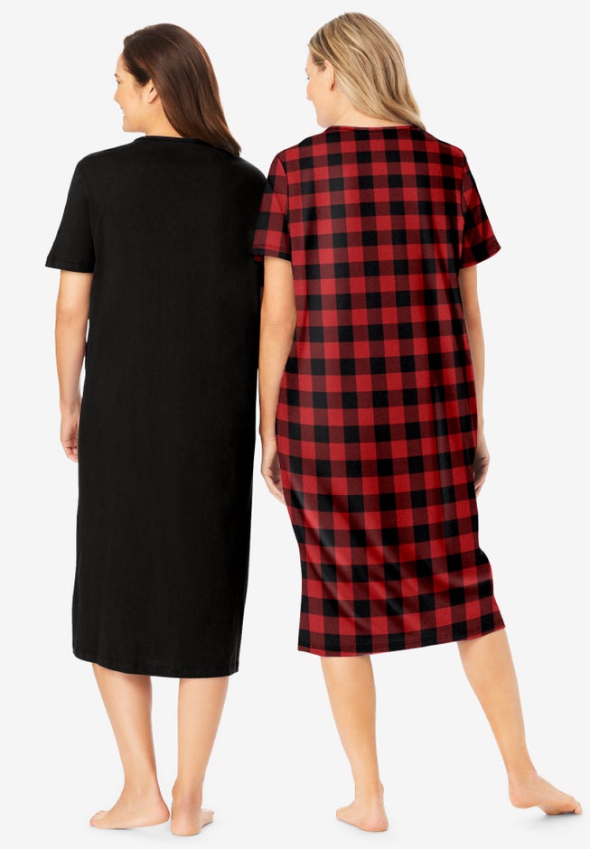 2-Pack Long Sleepshirts image number 1