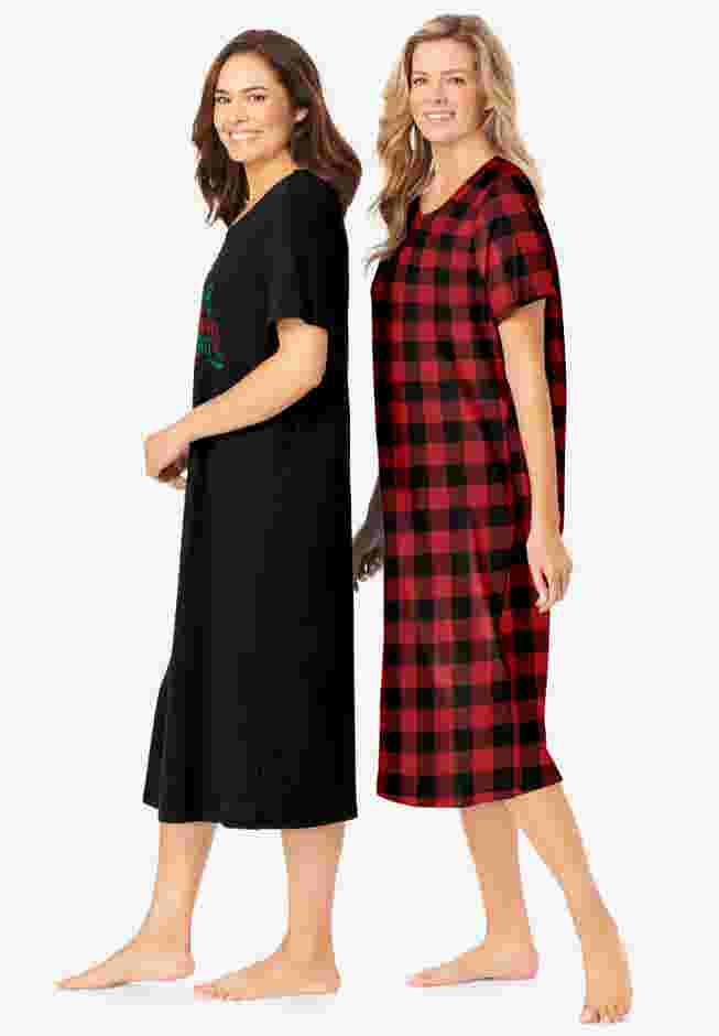 2-Pack Long Sleepshirts image number 2