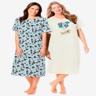 2-Pack Long Sleepshirts image number 0