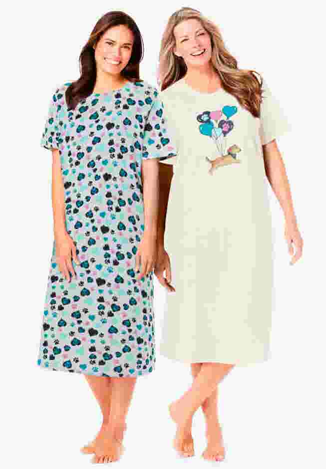 2-Pack Long Sleepshirts image number 0