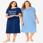 2-Pack Long Sleepshirts image number null