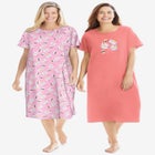 2-Pack Long Sleepshirts image number null