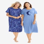 2-Pack Long Sleepshirts image number null
