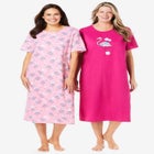 2-Pack Long Sleepshirts image number null