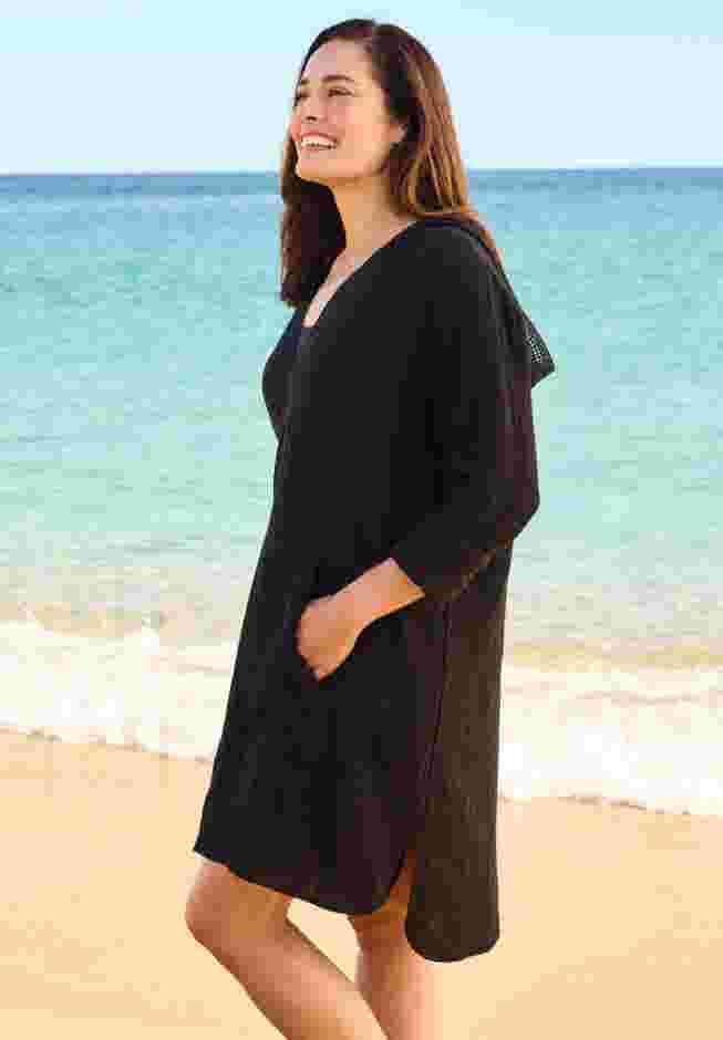 Embroidered Cotton Gauze Cover-Up image number 2