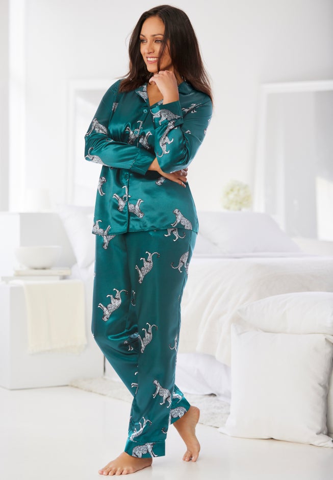 The Luxe Satin Pajama Set  image number 5