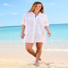 Eyelet Cover-Up Shirt image number null