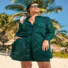 Eyelet Cover-Up Shirt image number null