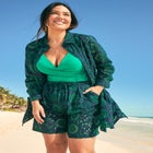 Eyelet Cover-Up Shirt image number null