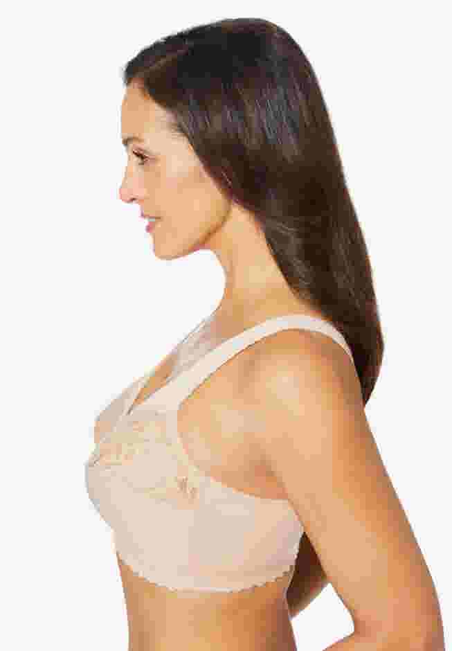 Glamorise® Magic Lift® Cotton Support Wireless Bra 1001 image number 2