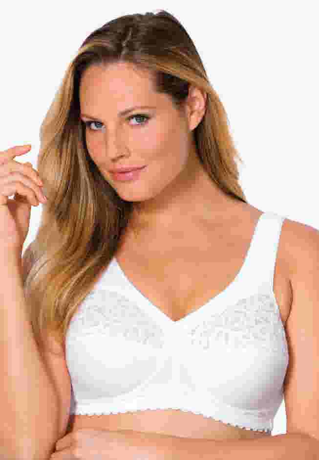 Glamorise® Magic Lift® Cotton Support Wireless Bra 1001 image number 0