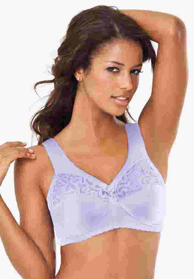 Glamorise® Magic Lift® Cotton Support Wireless Bra 1001 image number 0
