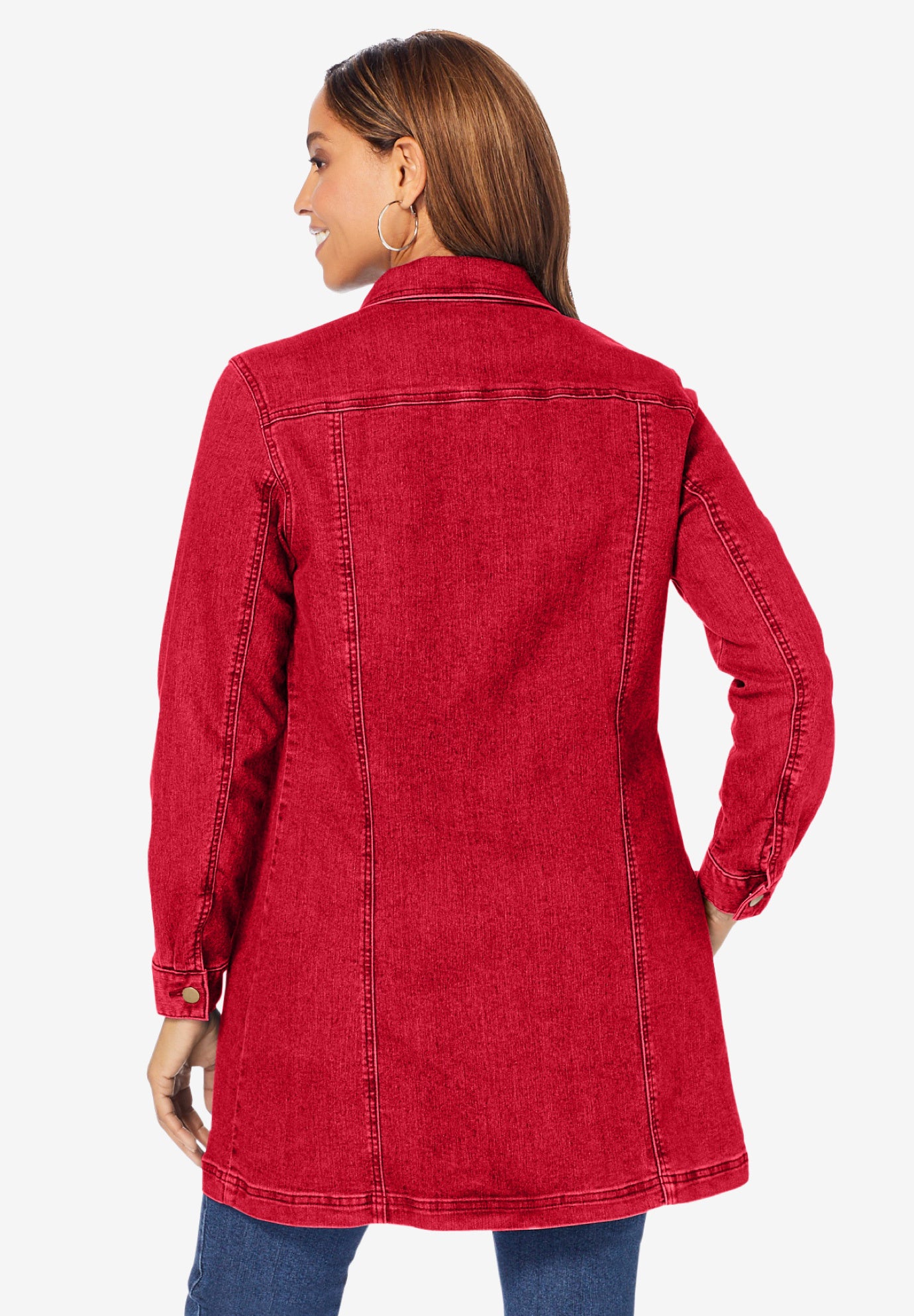 Long Denim Jacket image number 1