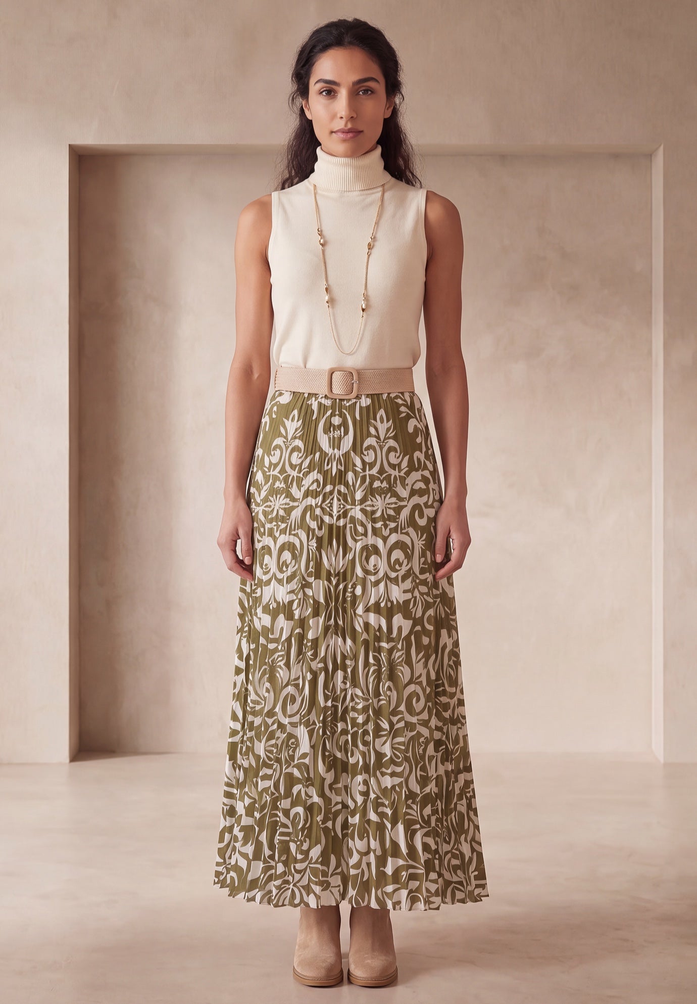 Carefree Cashmere Sleeveless Turtleneck Shell image number 0