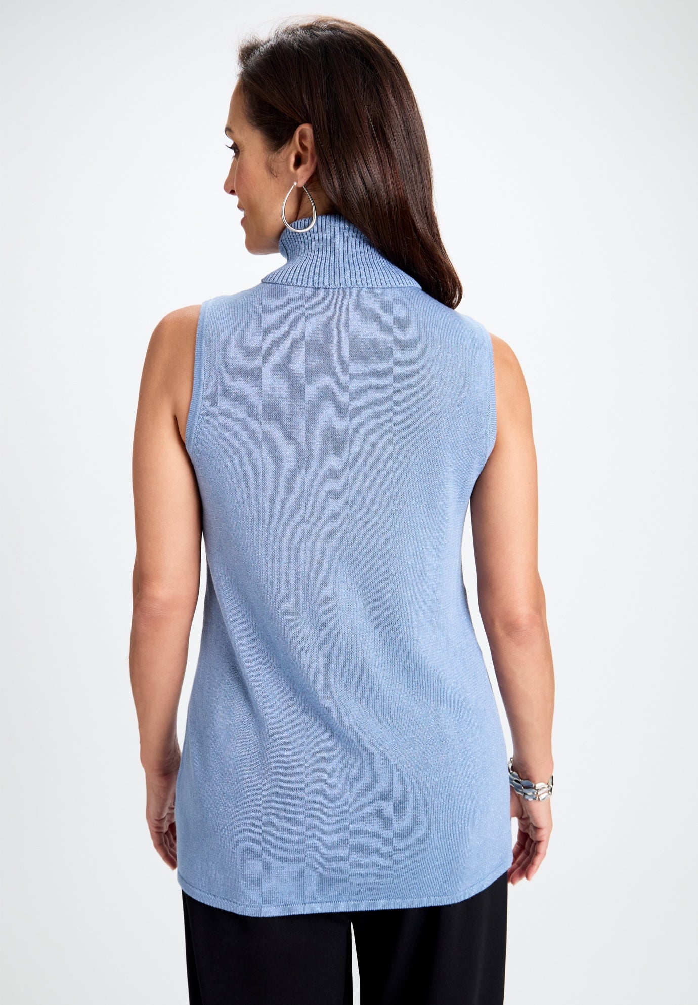 Carefree Cashmere Sleeveless Turtleneck Shell image number 1