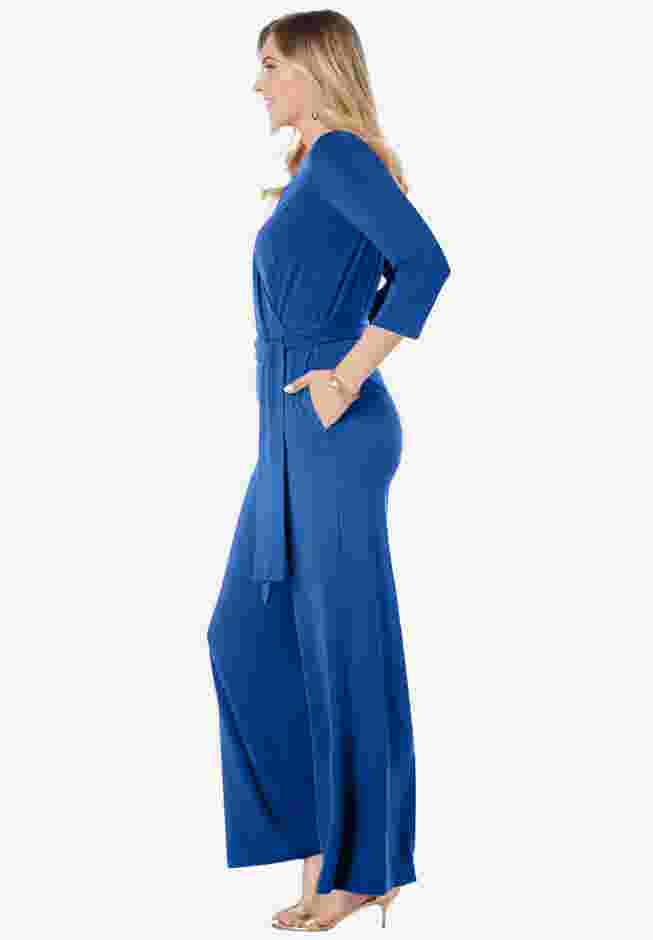 Wide Leg Knit Jumpsuit image number 3