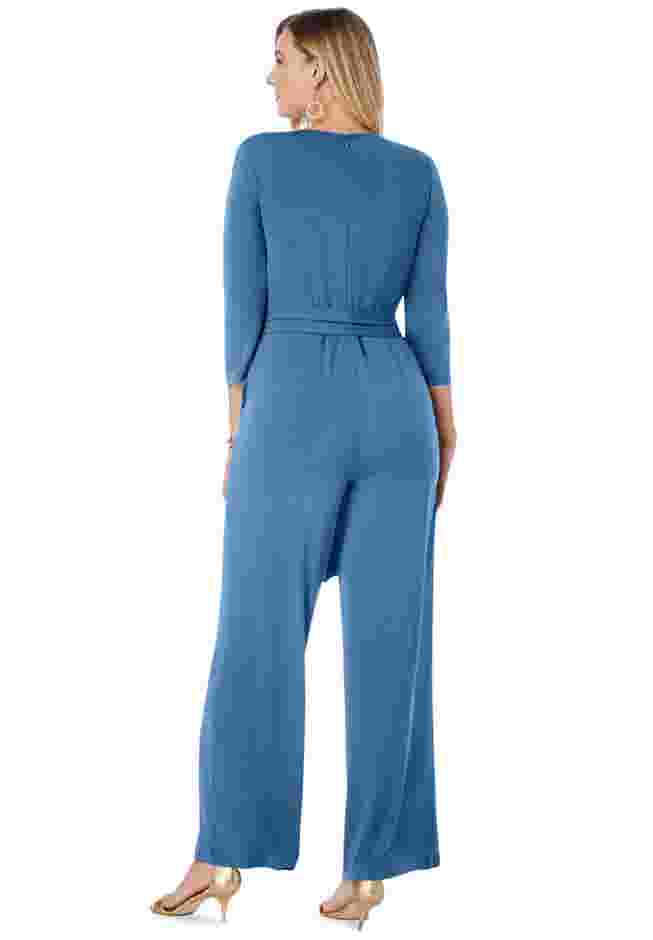 Wide Leg Knit Jumpsuit image number 1