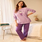 Long Sleeve Knit PJ Set image number null