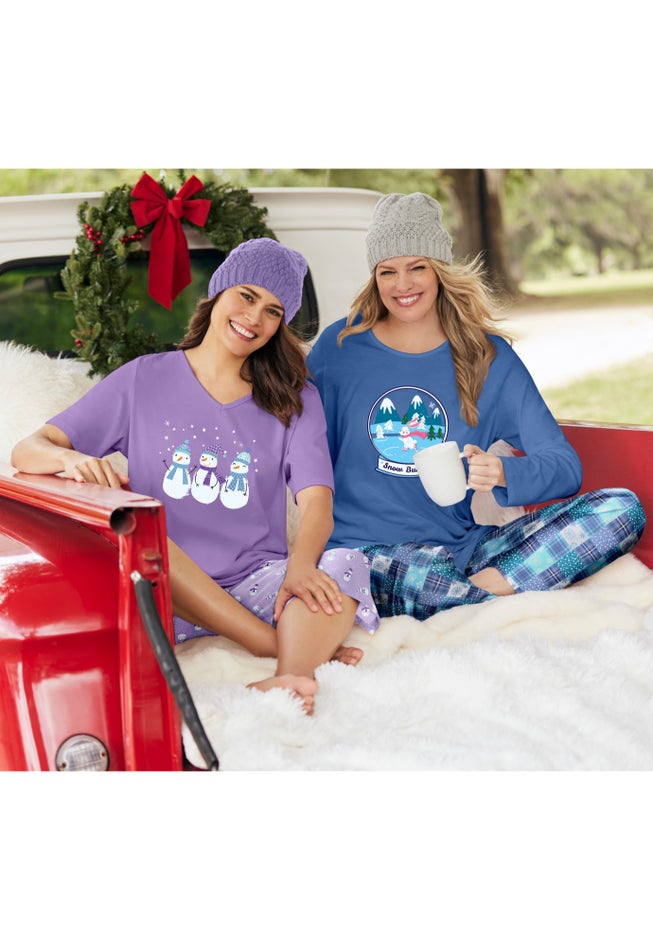 Long Sleeve Knit PJ Set image number 8