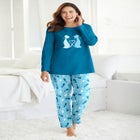 Long Sleeve Knit PJ Set image number null