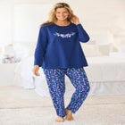 Long Sleeve Knit PJ Set image number null