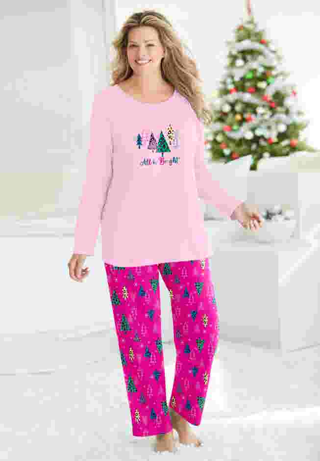 Long Sleeve Knit PJ Set image number 0