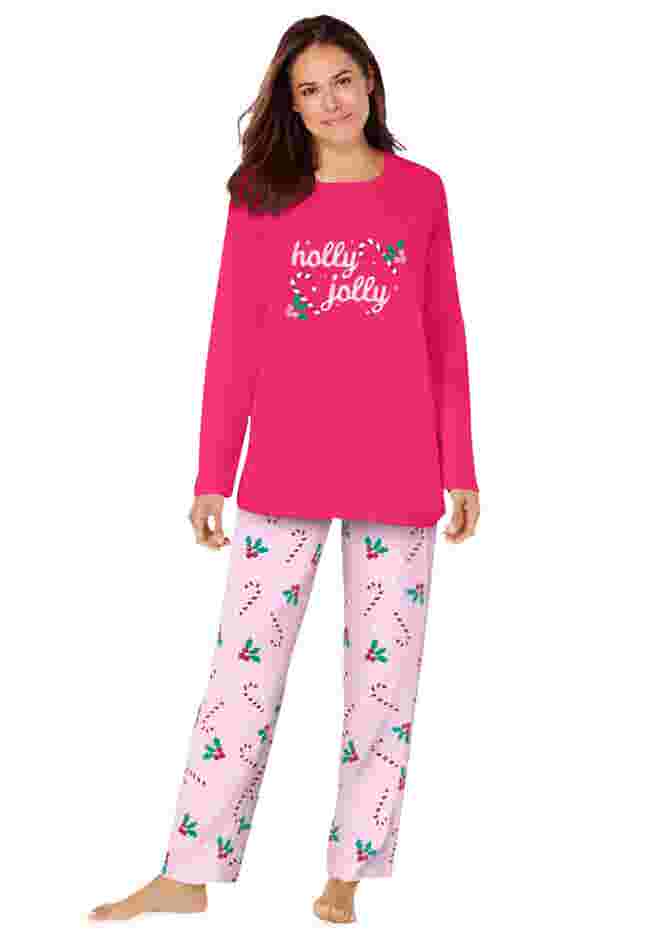 Long Sleeve Knit PJ Set image number 0