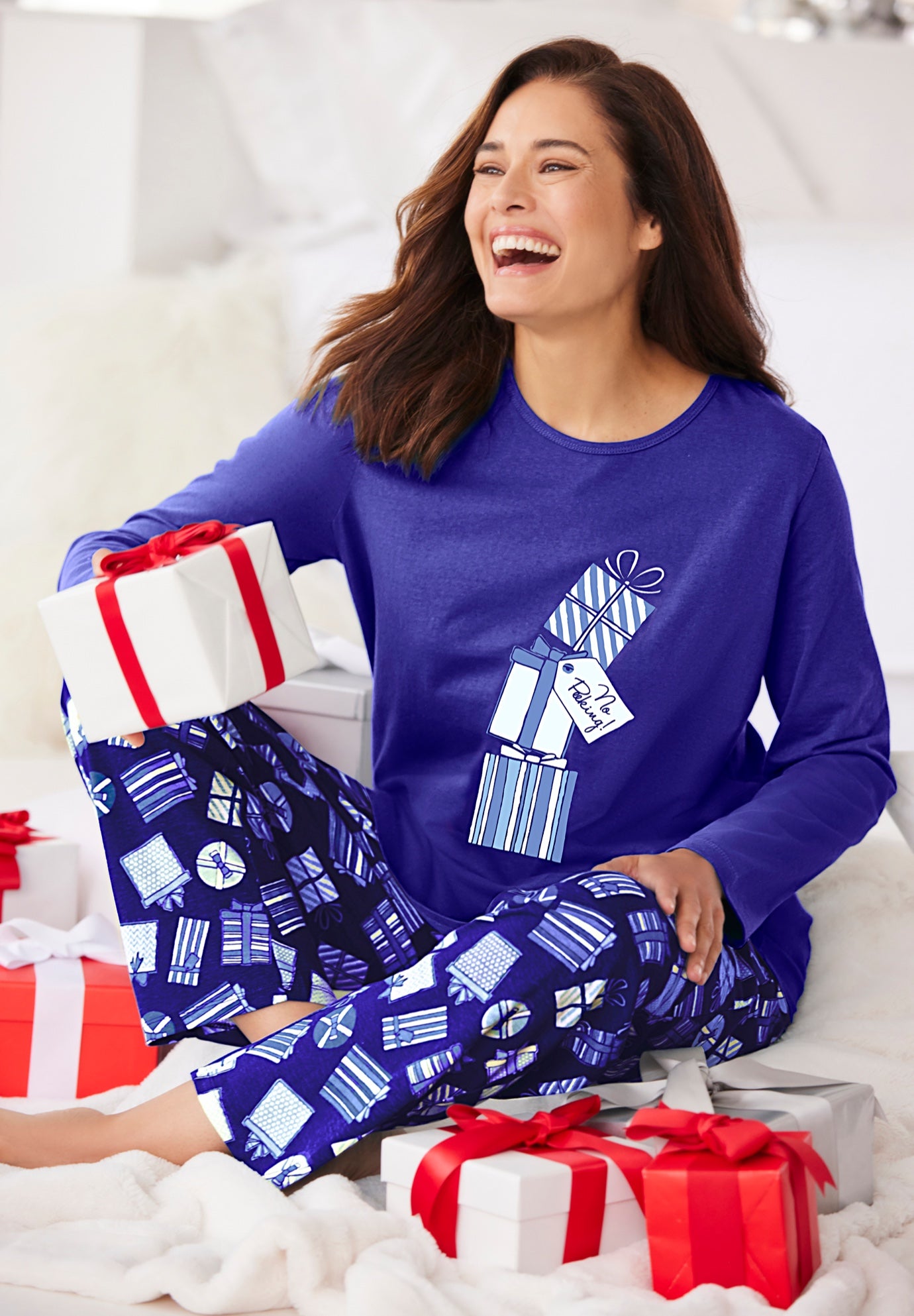 Long Sleeve Knit PJ Set image number 6