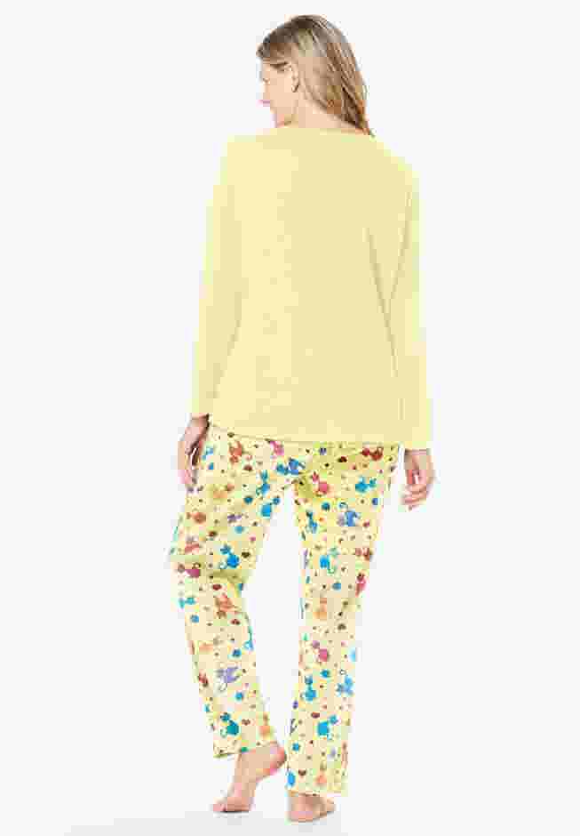 Long Sleeve Knit PJ Set image number 1