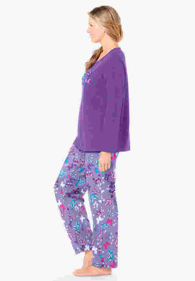 Long Sleeve Knit PJ Set image number 2