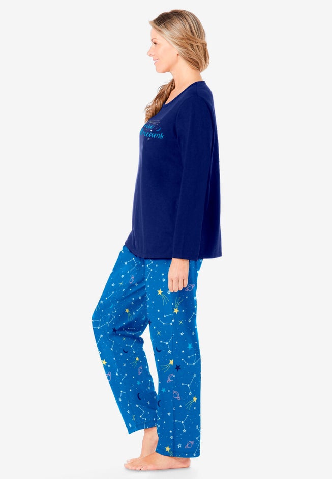 Long Sleeve Knit PJ Set image number 2