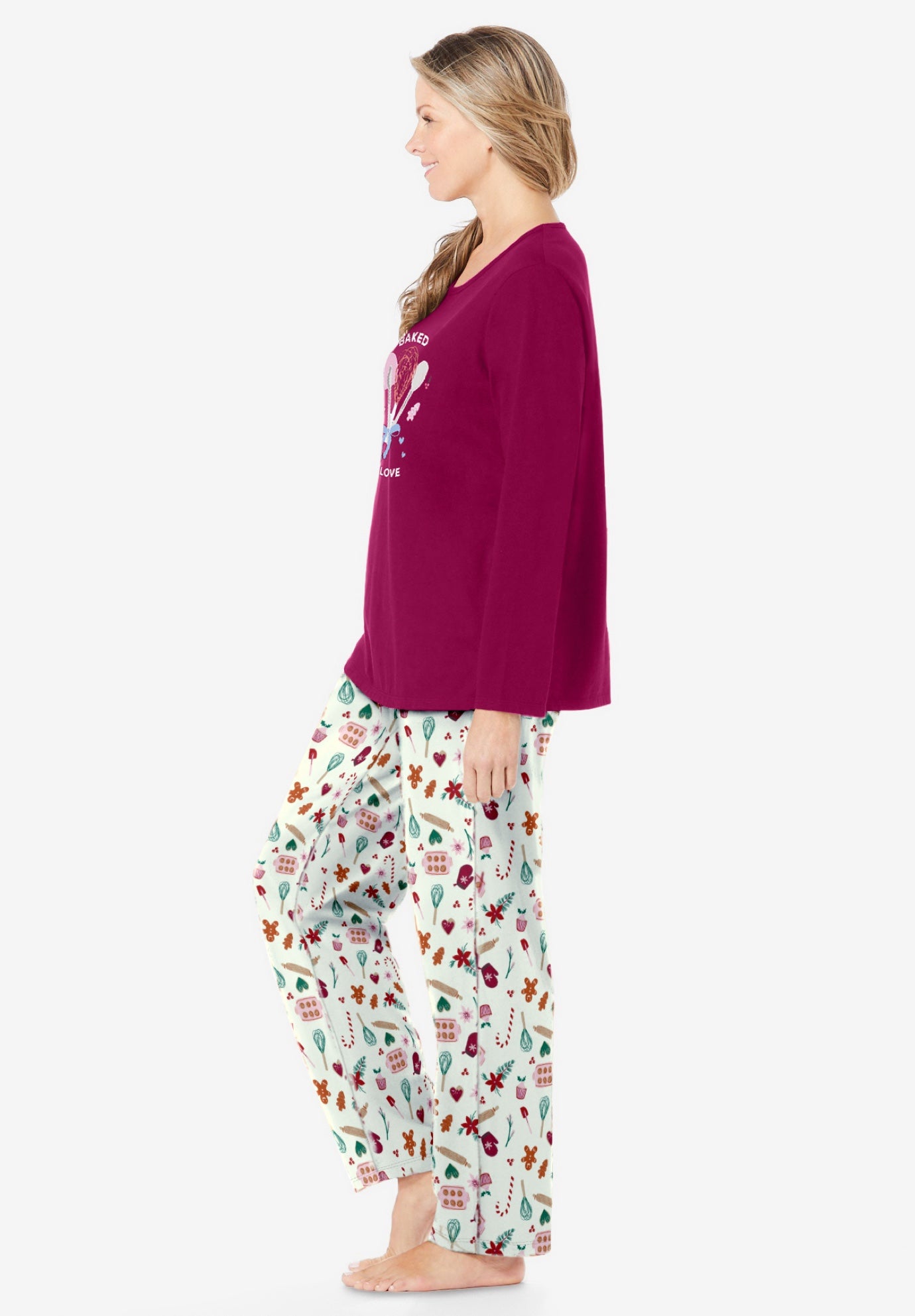 Long Sleeve Knit PJ Set image number 2