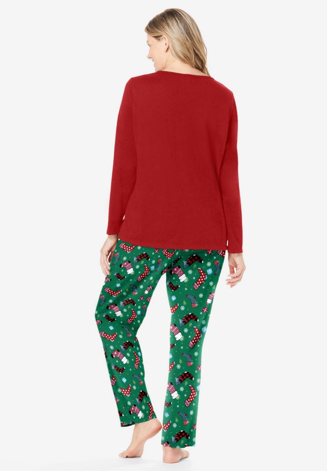 Long Sleeve Knit PJ Set image number 1