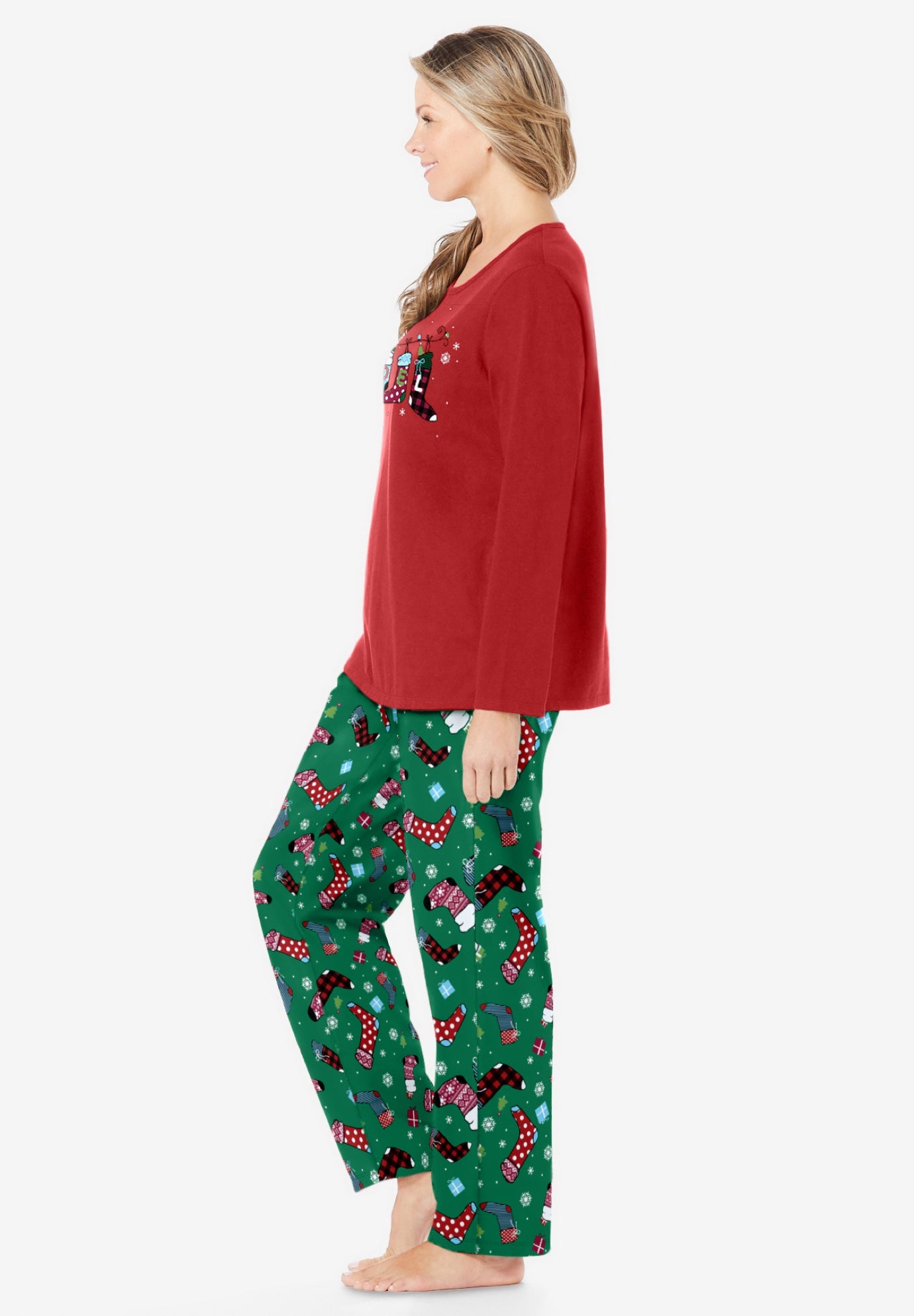 Long Sleeve Knit PJ Set image number 2