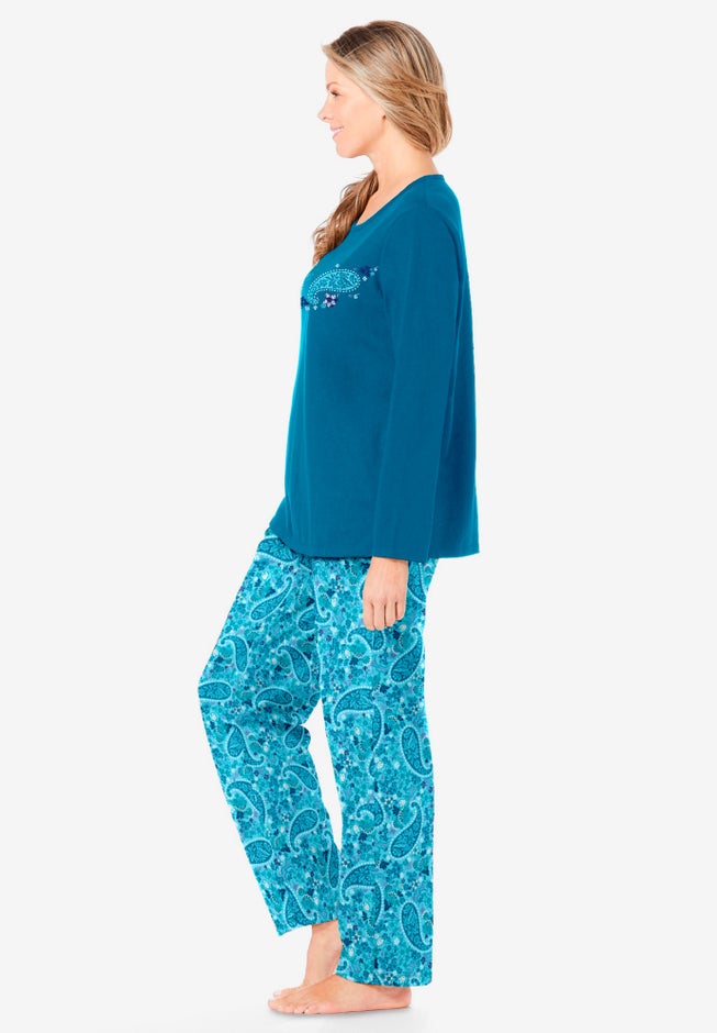 Long Sleeve Knit PJ Set image number 2
