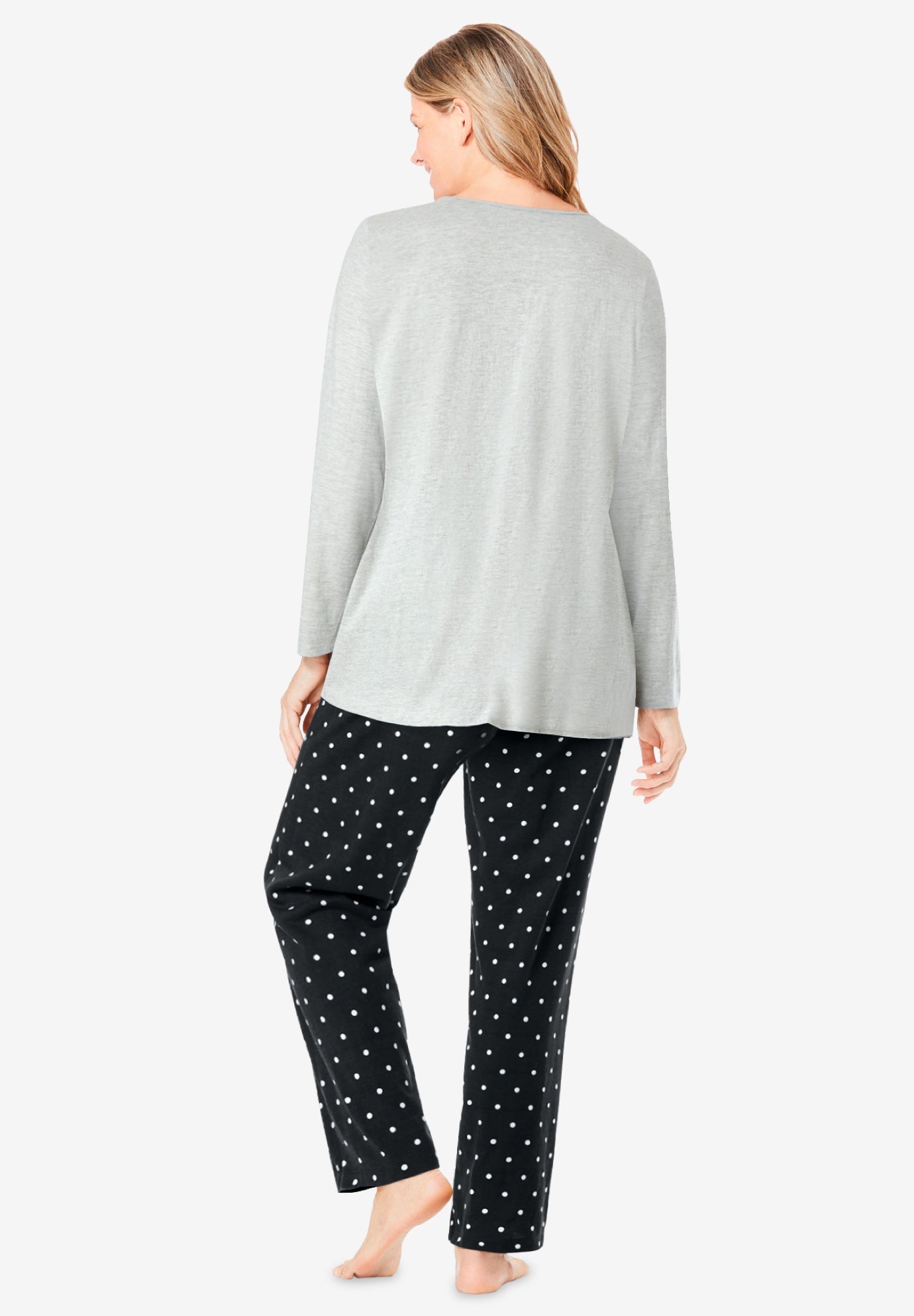 Long Sleeve Knit PJ Set image number 2