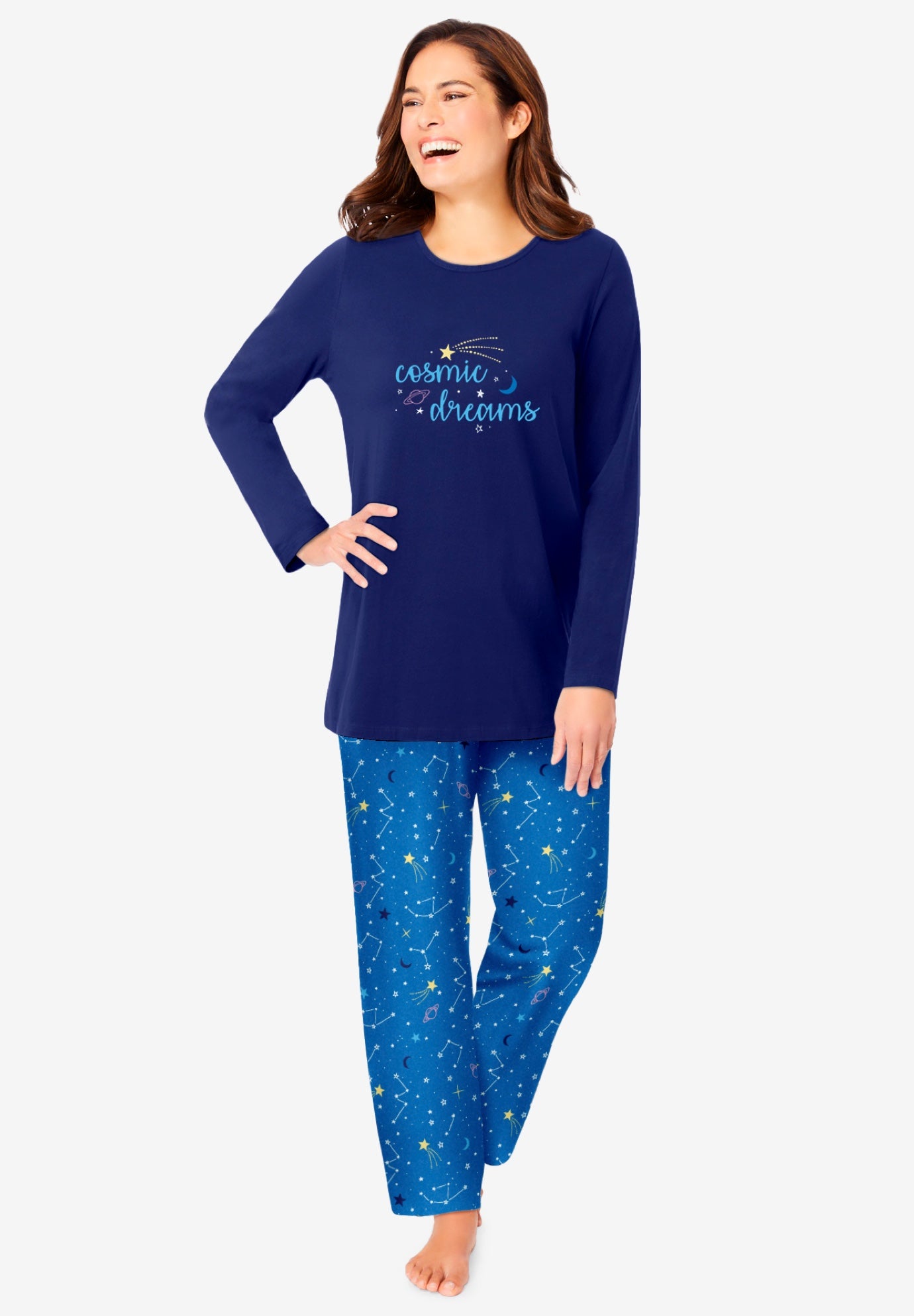 Long Sleeve Knit PJ Set image number 0