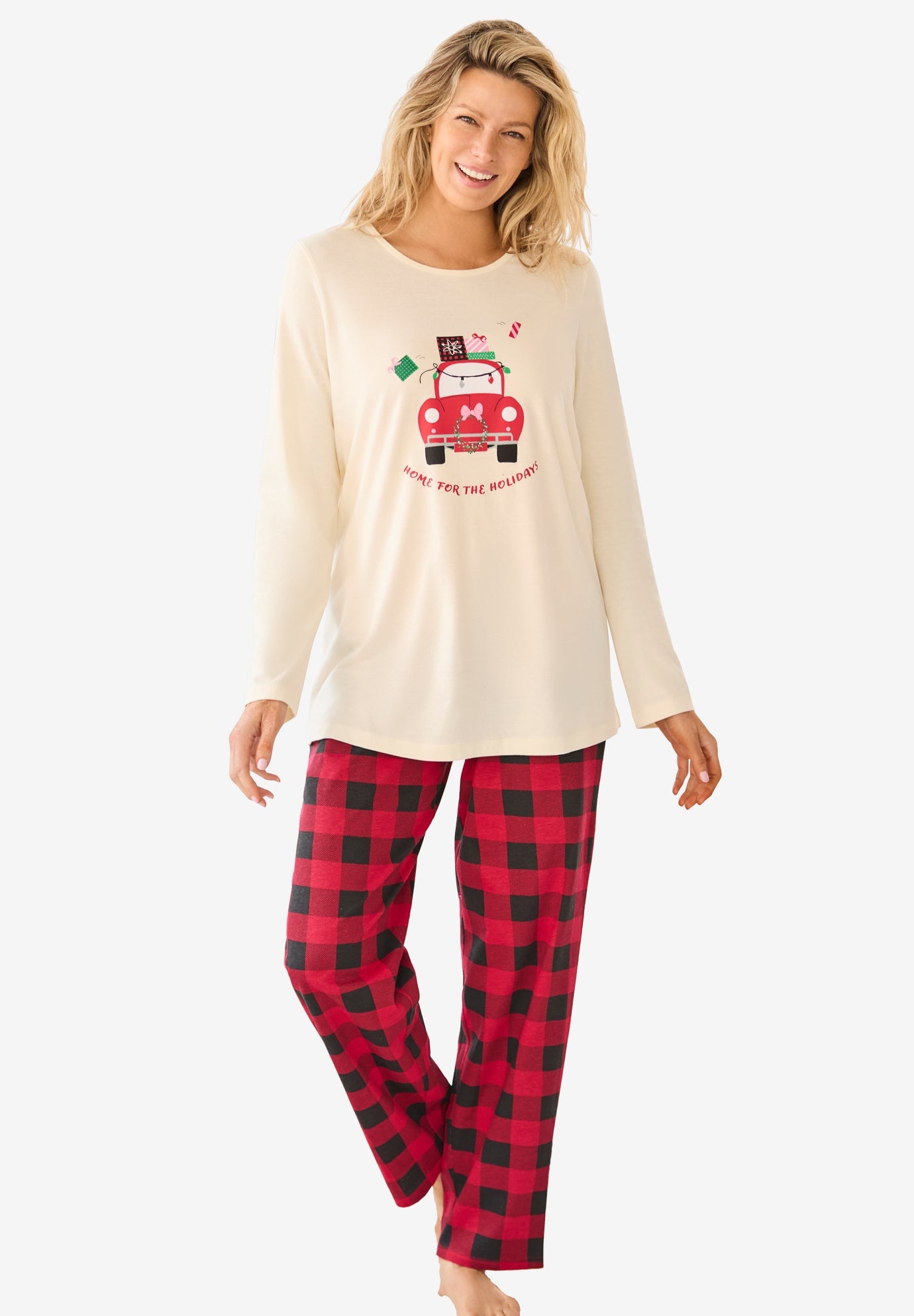 Long Sleeve Knit PJ Set image number 0