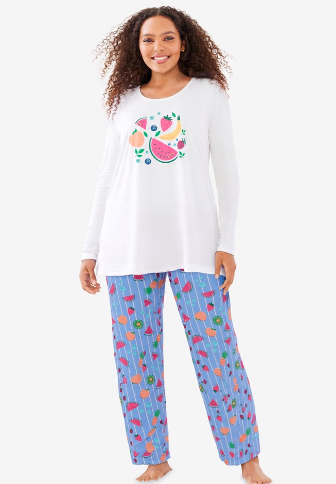 Long Sleeve Knit PJ Set image number 0