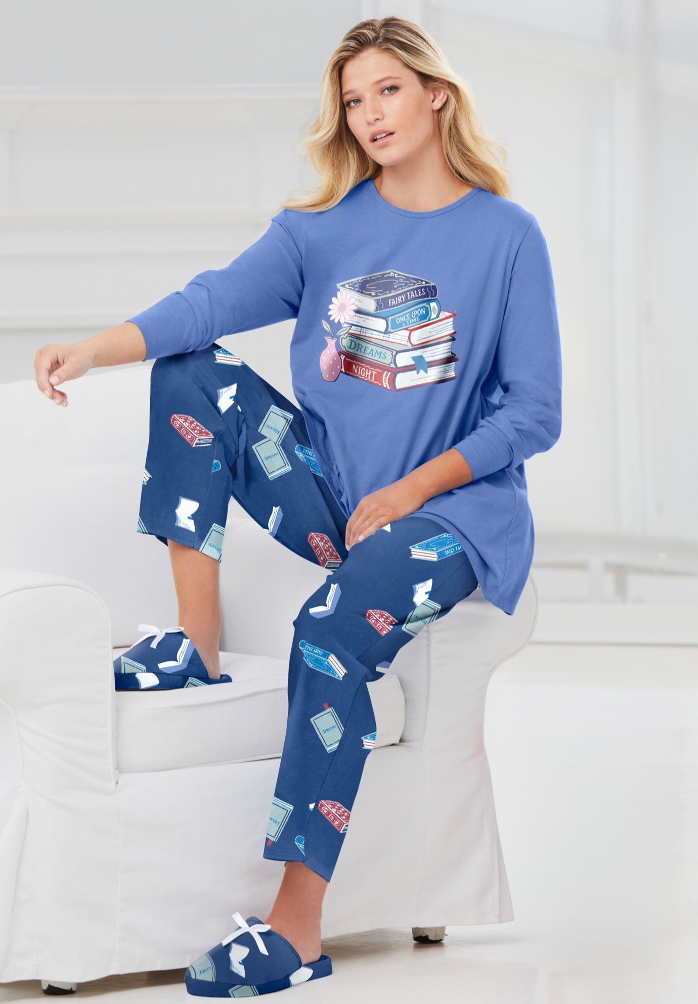 Long Sleeve Knit PJ Set image number 0