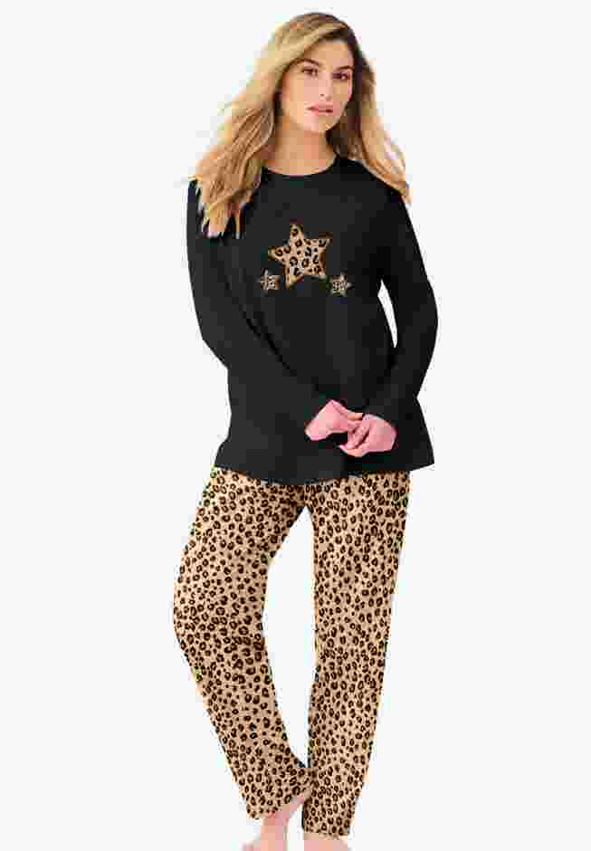 Long Sleeve Knit PJ Set image number 0