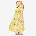 Short-Sleeve Crinkle Dress image number null