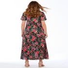 Short-Sleeve Crinkle Dress image number null