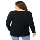 Waffle Thermal V-Neck Tee image number null