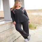 Waffle Thermal V-Neck Tee image number null