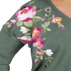 Waffle Thermal V-Neck Tee image number null